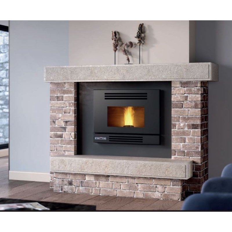 Inserto camino a pellet Montegrappa MIGLIO 8,5 Kw 4 stelle