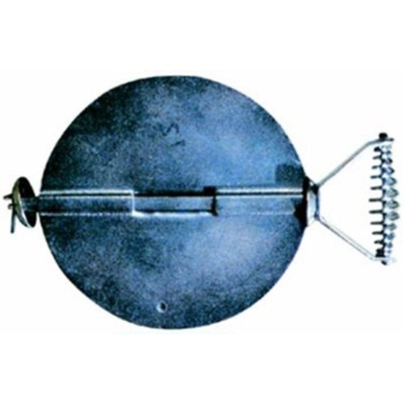 Shutter damper for steel stove pipes