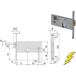 Cisa electric lock 14510 threading for band h 64