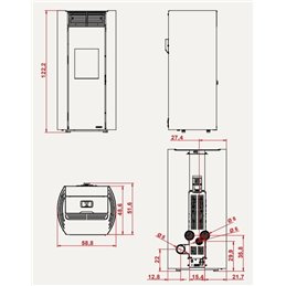 Stufa a pellet Palazzetti Ecofire Clelia TC 9 Kw 5 stelle