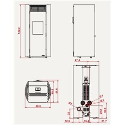 Palazzetti Ecofire Clelia 13 Kw 5 star pellet stove