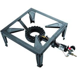 Gas stove 4 feet 40x40 cm CAST IRON burner with THERMOCOUPLE