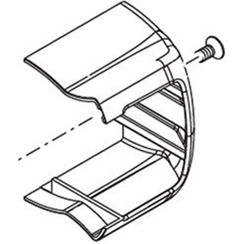 Replacement cover TOUCH panic exit device on hinge side