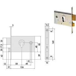 Cisa 44121 lock threading for band h 82