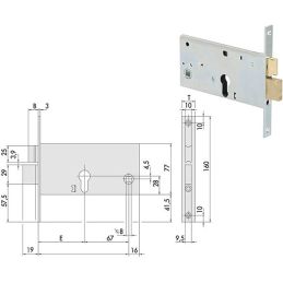 Cisa 44361 lock to insert for band h 77