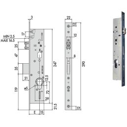 Cisa 49250 lock to insert for gear upright