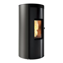 Pellet stove Caminetti Montegrappa CUMA EVO NIS10 smoke outlet