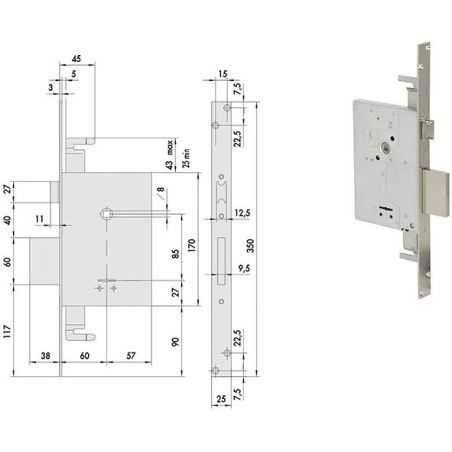 Buy Cisa 57255 Lock Threading Double Triple Map