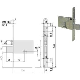 Cisa 57320 lock to insert double map per band