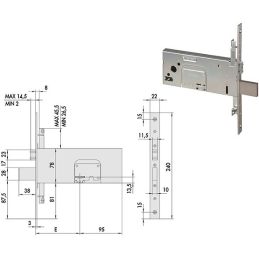 Cisa 57365 lock threading double map for triple band