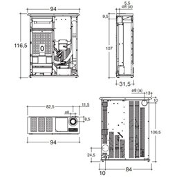 Stufa a pellet Slim Caminetti Montegrappa FENDOR SXS 12,5 Kw 5