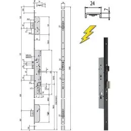 Cisa 19526 electric lock to insert multi-point MULTITOP