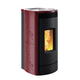 Stufa a pellet Caminetti Montegrappa ALPINA MX16 E canalizzata