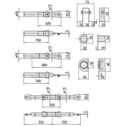 CISA 06426.07.0 five-fold rod series for security locks
