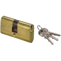 Oval cylinder Double Cisa 08210 brass
