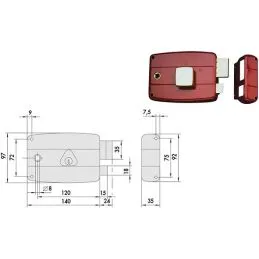 Cisa 50181 lock applied for wooden doors