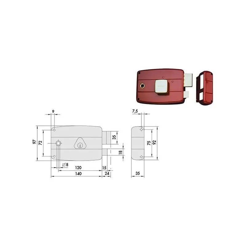 Cisa 50181 lock applied for wooden doors