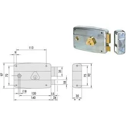 Cisa 50571 lock for metal doors