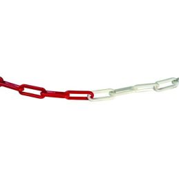 Two-tone white/red plastic chain 6X20X30 (mt.25)