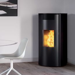 Self-cleaning pellet heating stove Caminetti Montegrappa BOMA