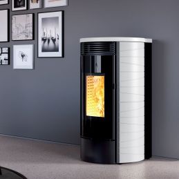 Self-cleaning pellet heating stove Caminetti Montegrappa GASSA