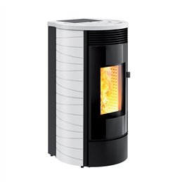 Self-cleaning pellet heating stove Caminetti Montegrappa GASSA