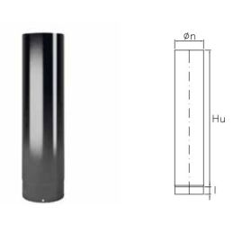 0.5 meter DWT5 pipe in black enamelled steel DESIGN WOOD for