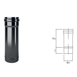 0.25 meter DTT2 pipe in black enamelled steel DESIGN TECH for