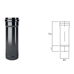 0.5 meter DTT5 pipe in black enamelled steel DESIGN TECH for