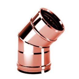 Curve 45 ° R1C4 ISO10 COPPER Double wall flue