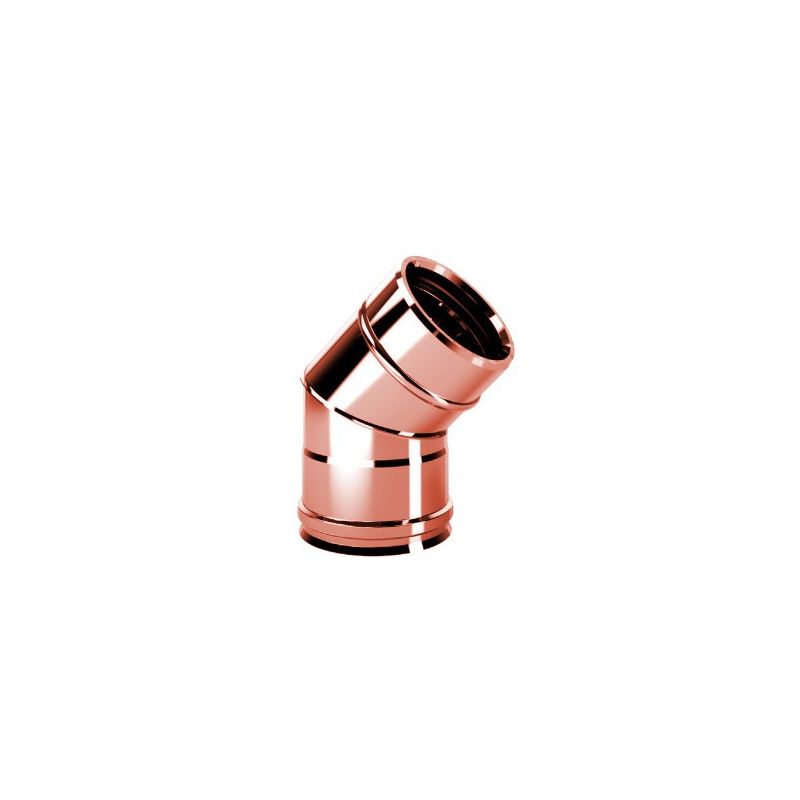 Curve 45 ° R1C4 ISO10 COPPER Double wall flue
