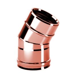 Curve 30 ° R1C3 ISO10 COPPER Double wall flue