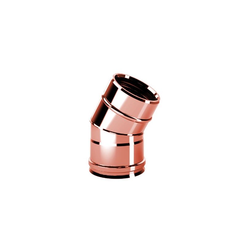 Curve 30 ° R1C3 ISO10 COPPER Double wall flue Curve 30 ° R1C3 ISO10 COPPER Double wall flue