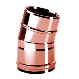 Curve 15 ° R1C15 ISO10 COPPER Double wall flue