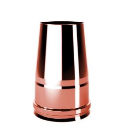 Truncated conical hat R1TO ISO10 COPPER Double wall flue