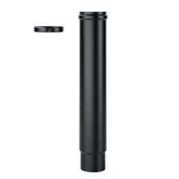 Tubo telescopico SPET DESIGN PELLET in acciaio 1,2mm nero opaco