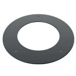Rosone copriforo ellittico 45° SPRS45E DESIGN PELLET in acciaio 1.2mm nero opaco