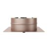 Base plate with central exhaust flue double wall ISO25 RUSTY De