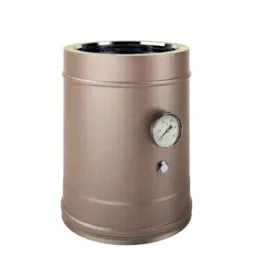 RUSTY De Marinis double wall flue ISO25 smoke and temperature