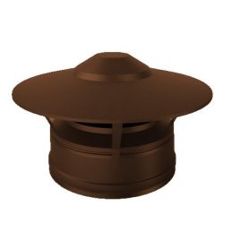 Chinese hat for double wall flue ISO25 RUSTY De Marinis