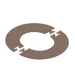 Flat cover rosette KRP RUSTY Double wall flue