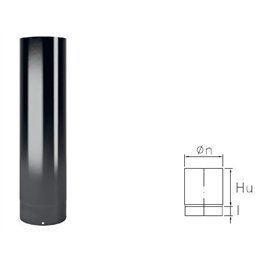 Tubo da 0,25 metro DWT2 in Acciaio smaltato nero DESIGN WOOD