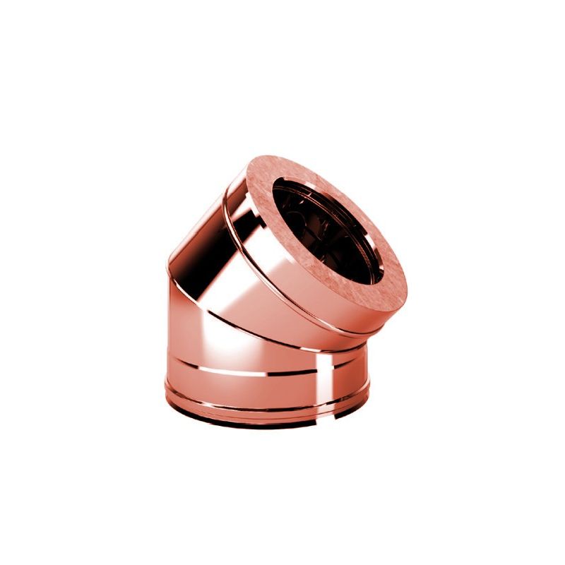 Bend 45 ° R5C3 ISO50 Copper Double wall flue Bend 45 ° R5C3 ISO50 Copper Double wall flue