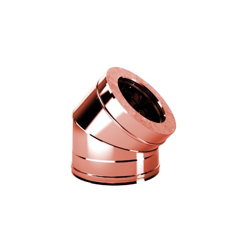 Bend 45 ° R5C3 ISO50 Copper Double wall flue