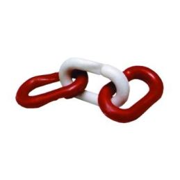 Anelli giunzione per catena bicolore bianca/rosso 10 pezzi