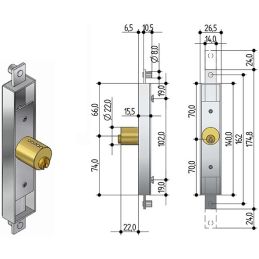 PREFER 6602 extendable gate lock