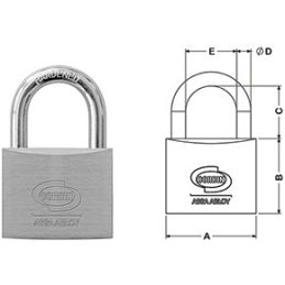 Corbin MARINE PL120 chromed stainless steel ARCO padlock