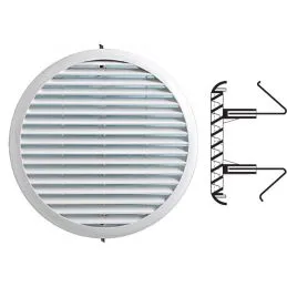 Round plastic ventilation grille