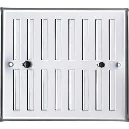 Adjustable aluminum ventilation grille 190x168