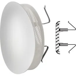 Round ventilation grille in plastic FUTUR 125B